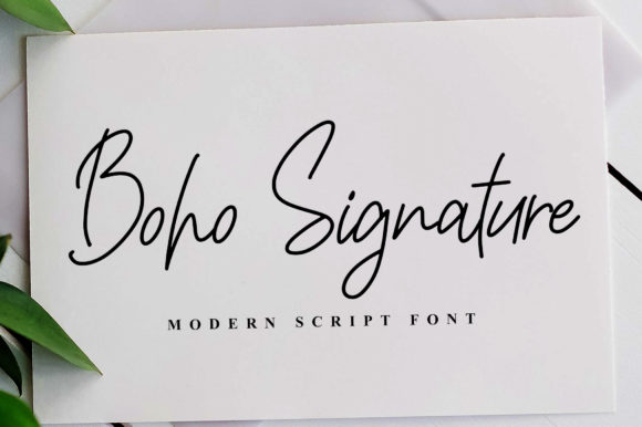 Boho Signature: A Timeless Blend of Handwritten Charm and Elegance