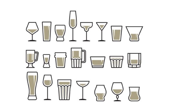 Drink Glass Icon Set: A Versatile Tool for Designers and Creators
