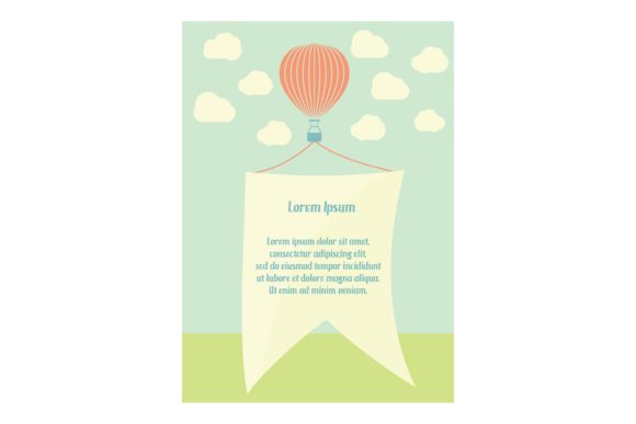 Hot Air Balloon with Clouds: A Versatile Design for Creative Projects