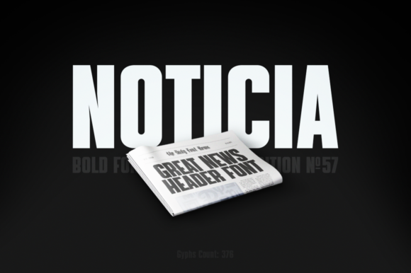 Noticia: A Bold and Simple Display Font for Modern Design