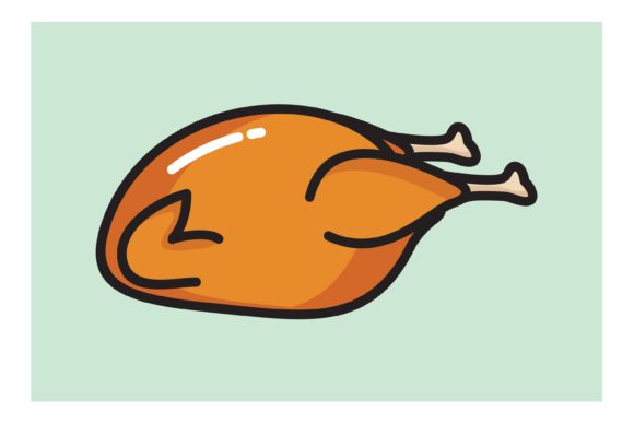 Roasted Chicken Icon: A Versatile Asset for Creative and Business Workflows