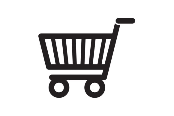Shopping Cart with Bar Code Icon