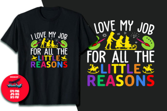 Teacher T-Shirt - I Love My Job Vector: A Versatile Design for Educators and POD Businesses